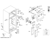 Схема №1 P1KNT3606B с изображением Дверь для холодильника Bosch 00247289