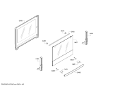 Схема №1 HE13044 с изображением Фронтальное стекло для плиты (духовки) Siemens 00711690