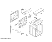 Схема №2 HB2TI5T3 horno.tecnik.indnp.inox.multifunc.ec2 с изображением Передняя часть корпуса для электропечи Bosch 00663289