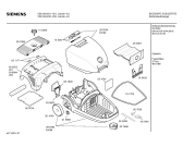 Схема №1 VS61A24, SUPER C 610 с изображением Нижняя часть корпуса для пылесоса Siemens 00298784
