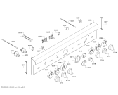 Схема №1 PRD364NLHC Thermador с изображением Боковая часть корпуса для плиты (духовки) Bosch 00713337