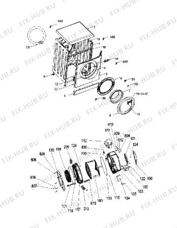 Схема №2 LOP 8050 с изображением Пружина бака для стиралки Whirlpool 481202308108