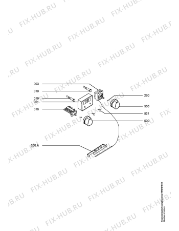 Взрыв-схема плиты (духовки) Rosenlew RK320AF ROSENLEW - Схема узла Functional parts 267