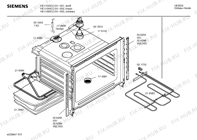 Схема №1 HE11525CC с изображением Инструкция по эксплуатации для духового шкафа Siemens 00527124