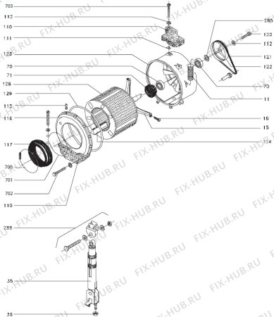 Схема №1 WD63110 (182985, LS6E) с изображением Уплотнитель для стиральной машины Gorenje 162422