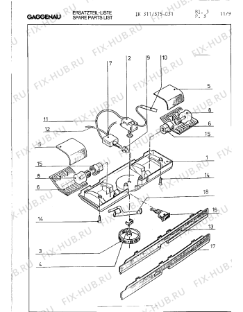 Взрыв-схема холодильника Gaggenau IK311031 - Схема узла 06