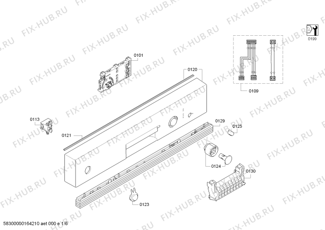 Схема №2 SMI40C05EU AquaStop с изображением Панель управления для посудомойки Bosch 00741501