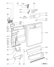 Схема №1 ADP 5967/1 WHM с изображением Панель для посудомоечной машины Whirlpool 481245371299