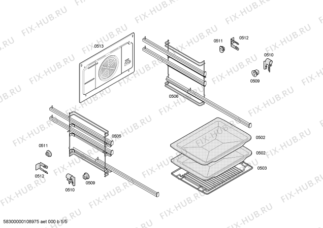 Схема №1 HV200510 с изображением Кнопка для плиты (духовки) Siemens 00427436