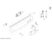 Схема №1 SMS40E92EU с изображением Панель управления для посудомойки Bosch 00705785