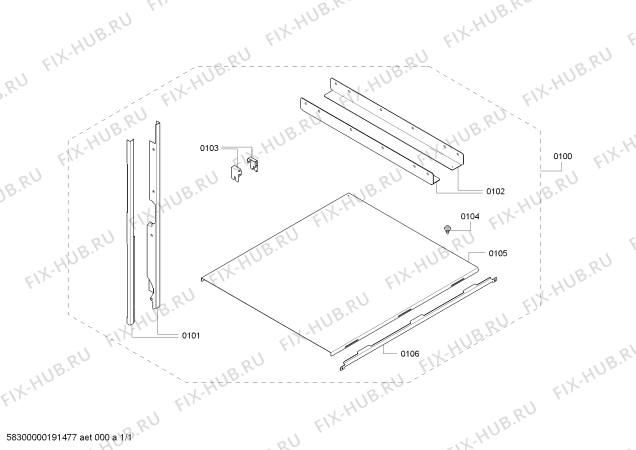 Схема №1 Z11SZ90X0 с изображением Набор профилей для холодильника Bosch 00715169