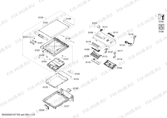 Схема №2 WP10R154HK iQ 100 с изображением Уплотнитель (прокладка) Bosch 00689007