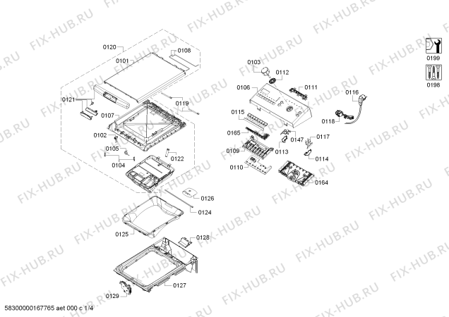 Схема №2 WP10R154HK iQ 100 с изображением Уплотнение Bosch 00689006