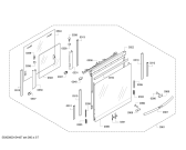 Схема №2 B46E74N0S с изображением Панель управления для плиты (духовки) Bosch 00704206