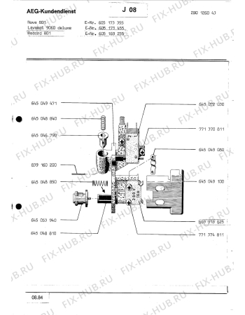 Взрыв-схема посудомоечной машины Aeg LAVRECORD 801 - Схема узла Section6