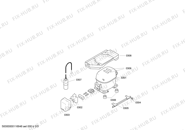 Схема №1 KIRKBN6 с изображением Регулировочный узел для холодильной камеры Bosch 00640097