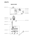 Схема №1 KB435110/870 с изображением Корпусная деталь для электроблендера Krups MS-651683