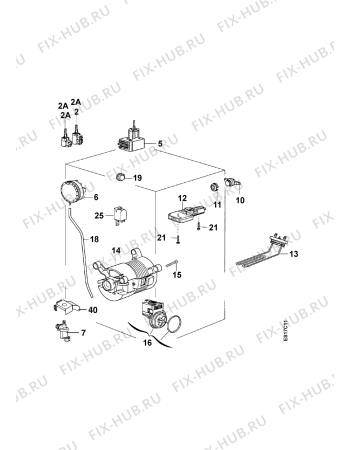 Взрыв-схема стиральной машины Faure LTC617 - Схема узла Electrical equipment 268