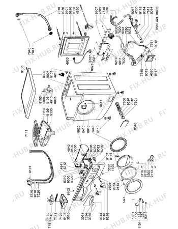 Схема №1 PDP 619/P PL с изображением Емкость для стиралки Whirlpool 481241808003