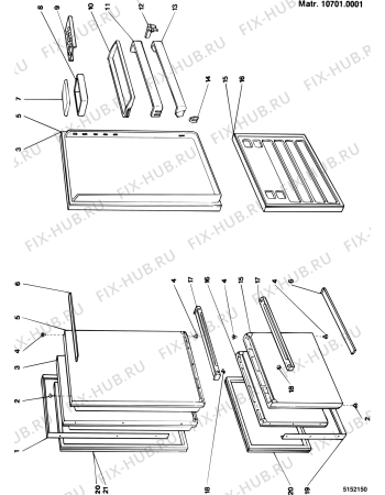 Взрыв-схема холодильника Whirlpool A250RECORD (F014442) - Схема узла