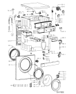 Схема №1 AWV 414 с изображением Обшивка для стиралки Whirlpool 481245219842