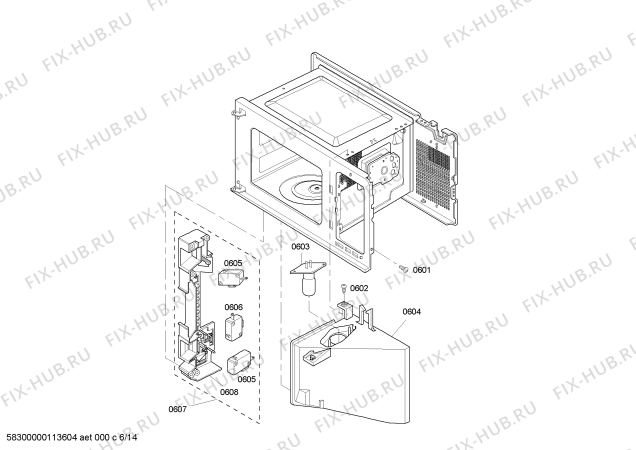 Схема №1 SEMW302BP с изображением Панель для духового шкафа Bosch 00477004