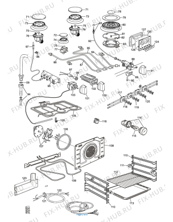 Схема №1 MQ 61/1 MFX с изображением Покрытие для плиты (духовки) DELONGHI 032662307