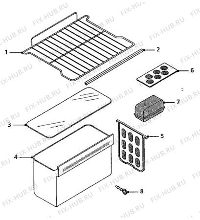 Взрыв-схема холодильника Quelle QL4 (0C) - Схема узла Furniture