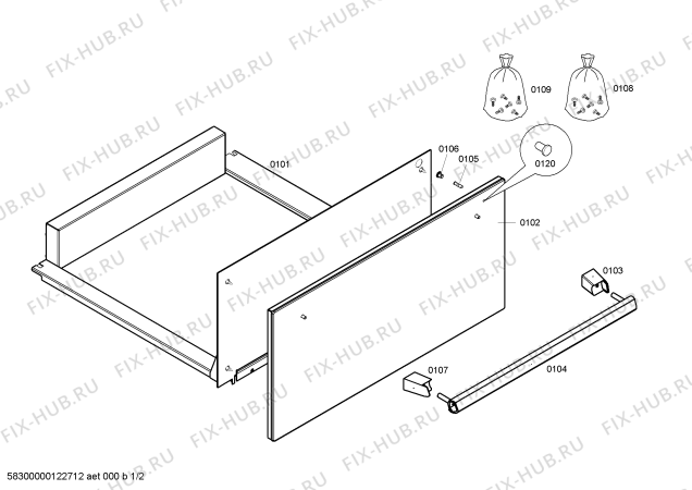 Схема №1 HSC290670 с изображением Панель для плиты (духовки) Bosch 00478356