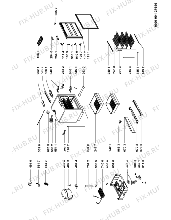 Схема №1 CIV-20 с изображением Ящичек для холодильной камеры Whirlpool 481241828584