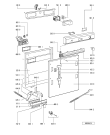 Схема №1 DWF 401 WH с изображением Микрореле для посудомойки Whirlpool 481927129058