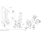 Схема №2 SMS40E92EU с изображением Панель управления для посудомойки Bosch 00705785