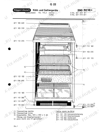 Взрыв-схема холодильника Aeg TISCHKSCH TSL170 3RE - Схема узла Section1