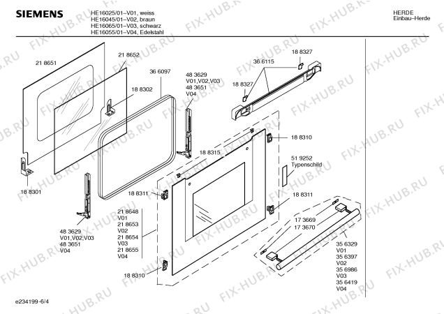 Схема №2 HE16045 с изображением Инструкция по эксплуатации для духового шкафа Siemens 00581497
