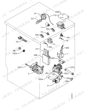 Взрыв-схема стиральной машины Zanussi WDI1003 - Схема узла Electrical equipment 268