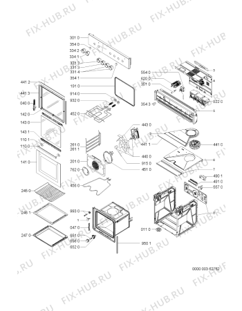 Схема №1 ESZ5463 IN с изображением Кнопка для плиты (духовки) Whirlpool 481941129712