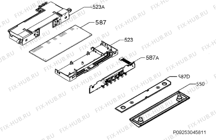 Схема №1 S83400CTM0 с изображением Микромодуль для холодильника Aeg 973925033707010