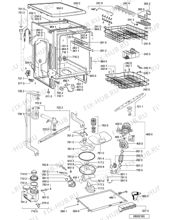 Схема №1 ADP 5554 WHM с изображением Обшивка для посудомойки Whirlpool 481245371189