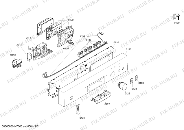 Схема №1 4VS562BP с изображением Крепеж для посудомоечной машины Bosch 00645525