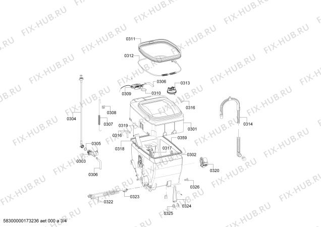 Схема №1 WOR16152PL с изображением Панель управления для стиралки Bosch 00676343