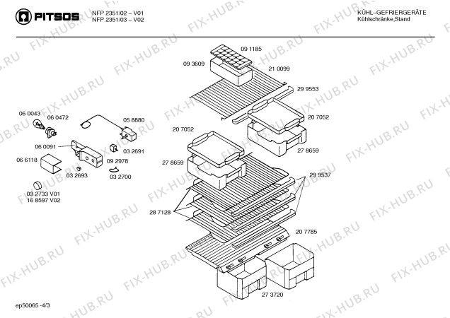 Схема №1 KSP2380/F с изображением Крышка для холодильника Bosch 00067804