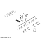 Схема №1 HGV745323Y с изображением Ручка выбора температуры для плиты (духовки) Bosch 00620868