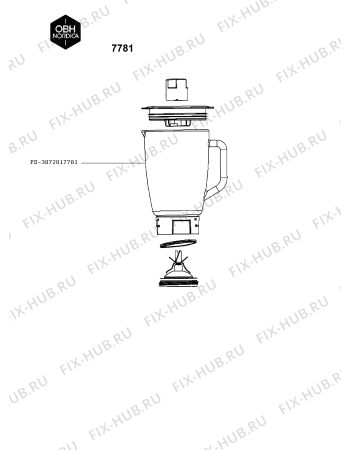 Схема №1 7781 с изображением Чаша для электроблендера Seb FS-3072017781