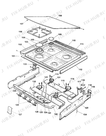 Схема №1 10583GMK2 (F031902) с изображением Всякое для электропечи Indesit C00240596