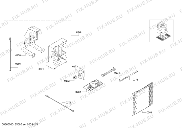 Взрыв-схема вытяжки Bosch DWB097A52 Bosch - Схема узла 02