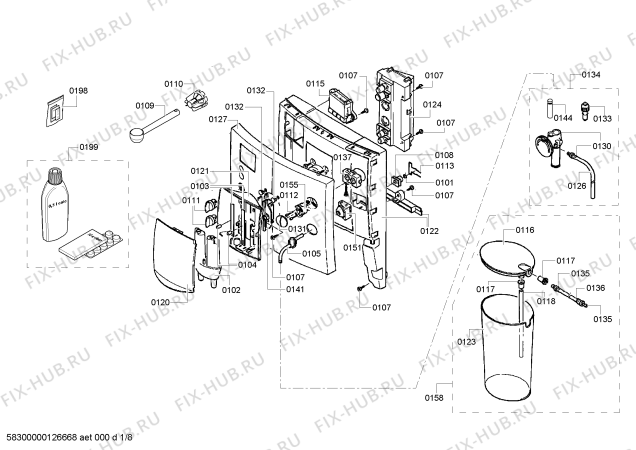 Схема №1 TK69009 Surpresso S75 с изображением Модуль управления для электрокофемашины Siemens 00650672