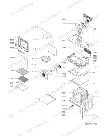 Схема №1 AKL828/AV с изображением Обшивка для духового шкафа Whirlpool 481245319713