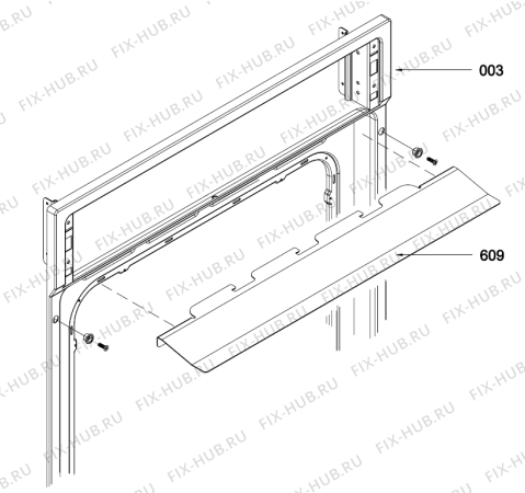 Схема №1 BOG1210AX (347738, GASXXX) с изображением Панель для электропечи Gorenje 378803