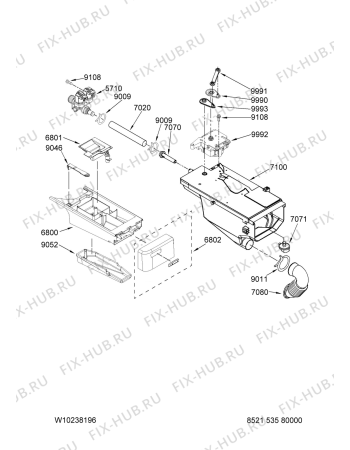 Схема №2 MHWZ600TW02 с изображением Другое для стиралки Whirlpool 480110100747