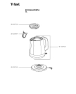 Схема №1 KO1545JP/87A с изображением Корпусная деталь для чайника (термопота) Seb SS-207913